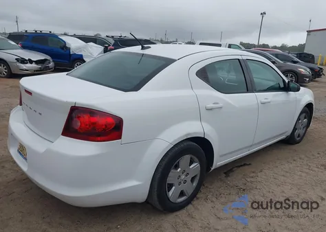 2013 Dodge Avenger Se from USA, damaged, VIN 1C3CDZAB6DN665472